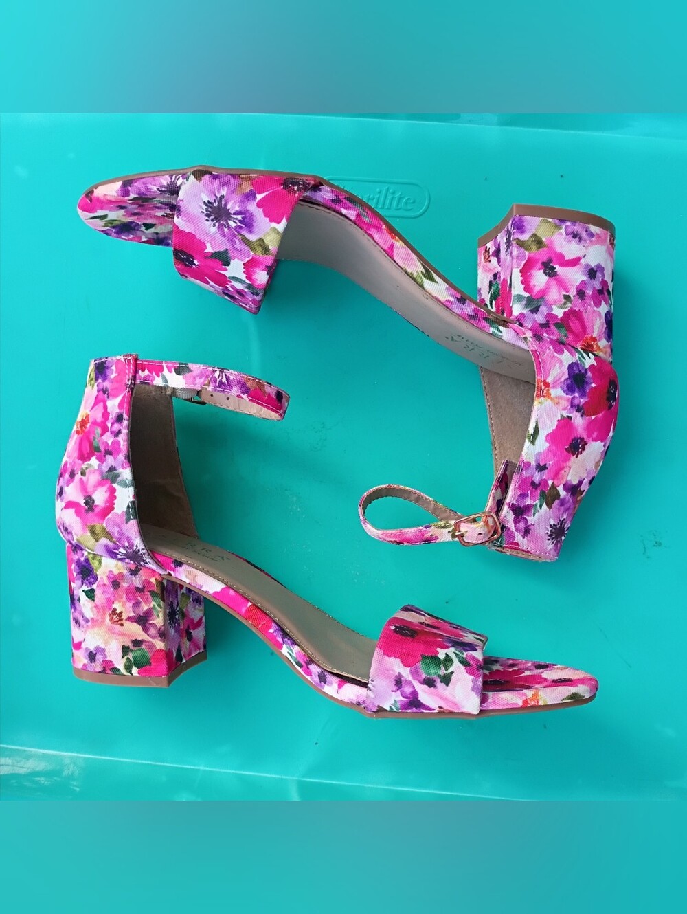 Serra Floral Block Heels